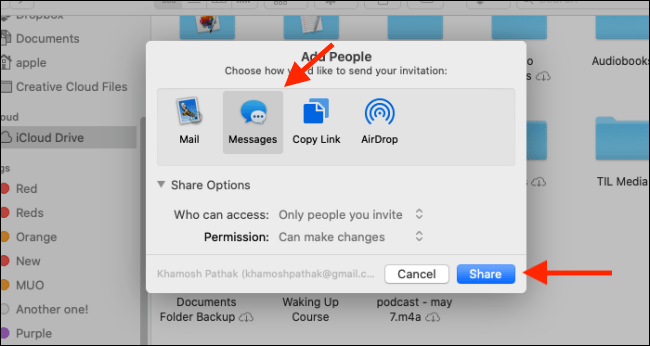 آموزش اشتراکگذاری فولدرها ی icloud با دیگر محصولات اپل
