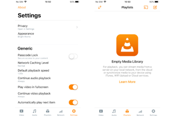 VLC یکی از پلیرهای ویدئو در آیفون و آیپد