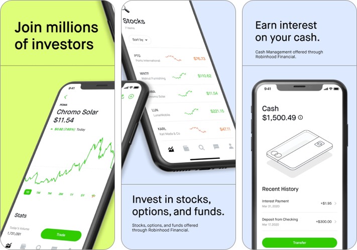بهترین اپلیکیشن ارز دیجیتال - Robinhood
