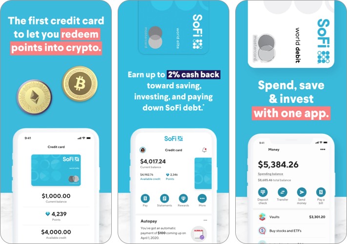 SoFi یکی از چندین اپلیکیشن ارز دیجیتال برای آیفون و آیپد