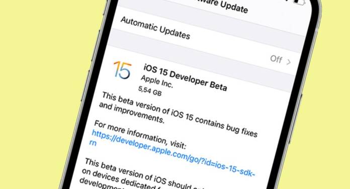 آپدیت iOS 15 بتا