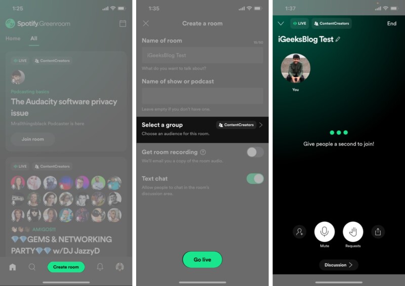 آموزش استفاده از گرین روم Spotify