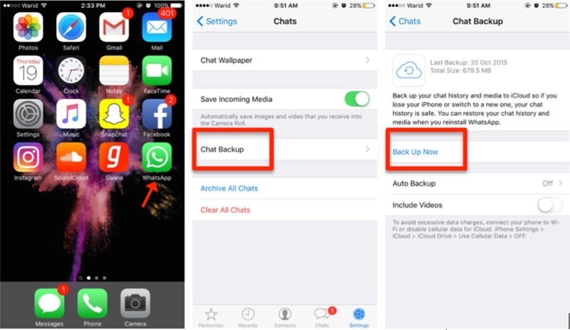 آموزش نحوهی انتقال اطلاعات whatsApp از آیفون قدیمی به آیفون جدید