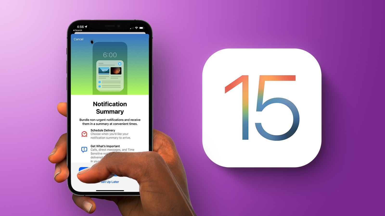 آموزش تنظیمات نوتیفیکیشن آیفون در iOS 15