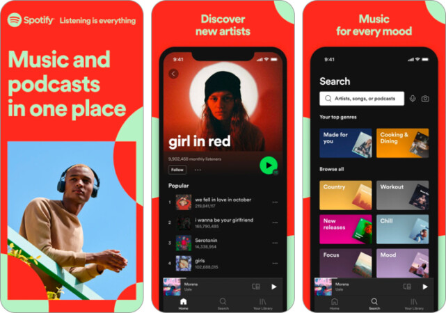 برنامه پادکست Spotify برای آیفون