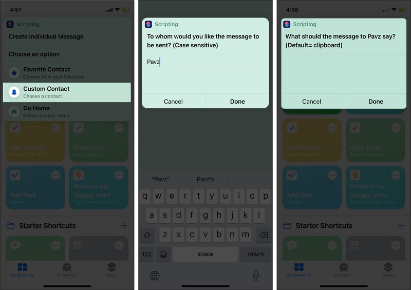 ارسال پیام خودکار در WhatsApp