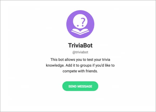 بات TriviaBot