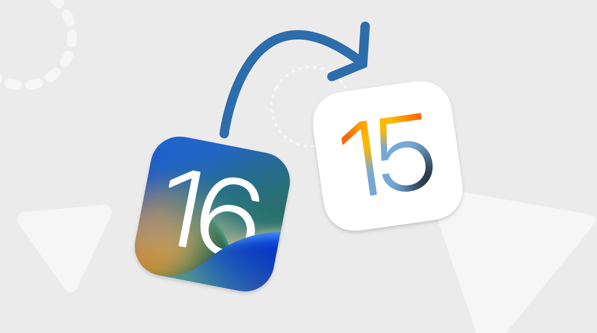 آموزش دانگرید ios 16 به ios 15