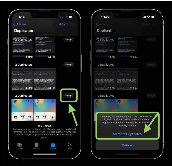 آموزش حذف عکس های تکراری در iOS 16