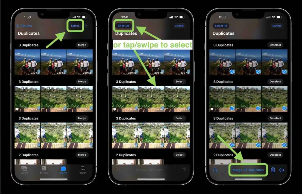 آموزش پاک کردن عکس تکراری در iOS 16