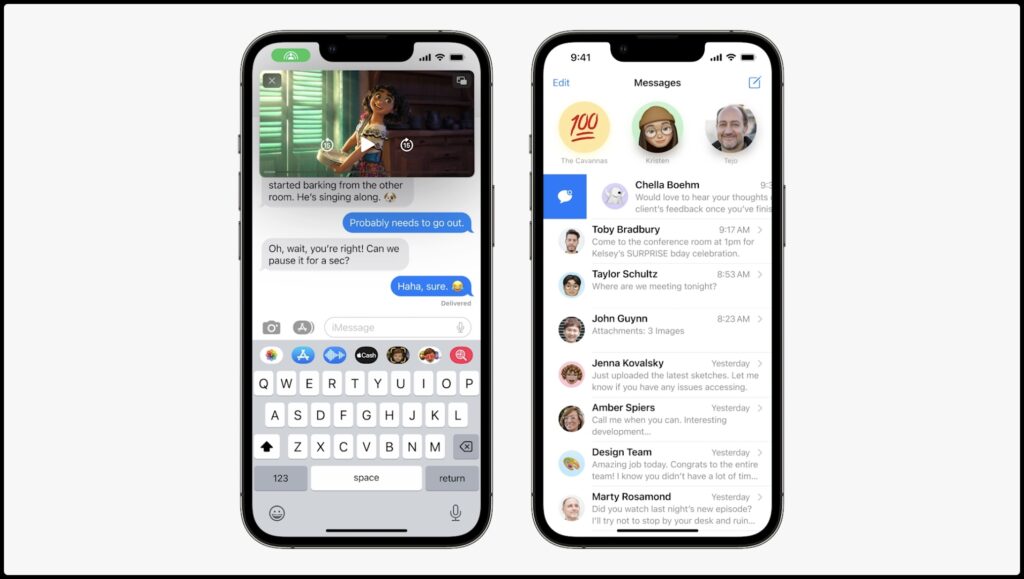 علامتگذاری پیام خوانده نشده در ios 16