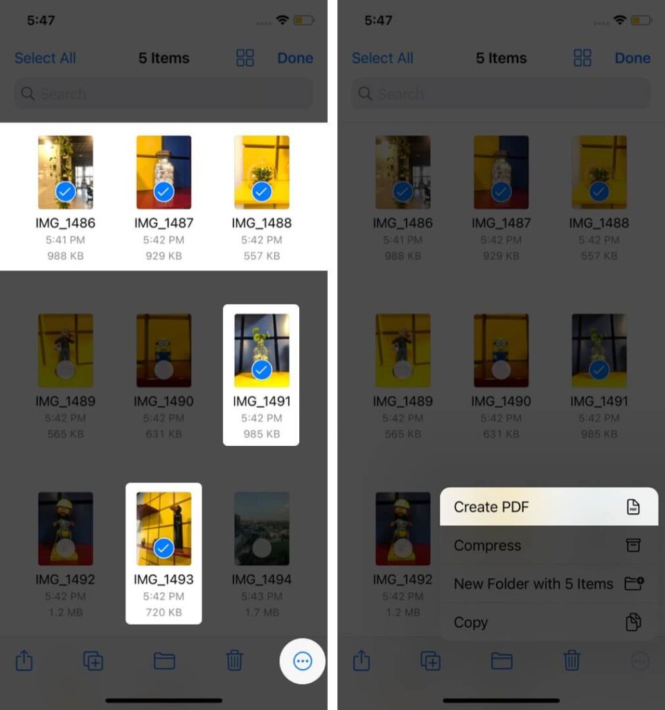 آموزش تبدیل تصاویر آیفون به فرمت PDF