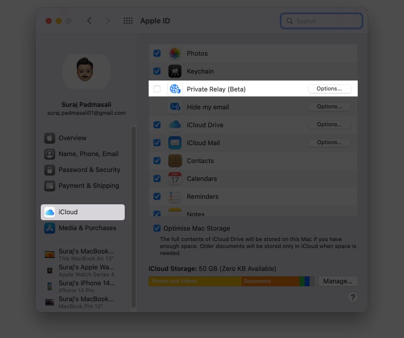 نحوه فعال کردن Private Relay در مک