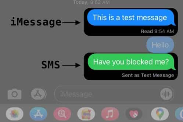 بررسی کردن رنگ حباب iMessages در آیفون