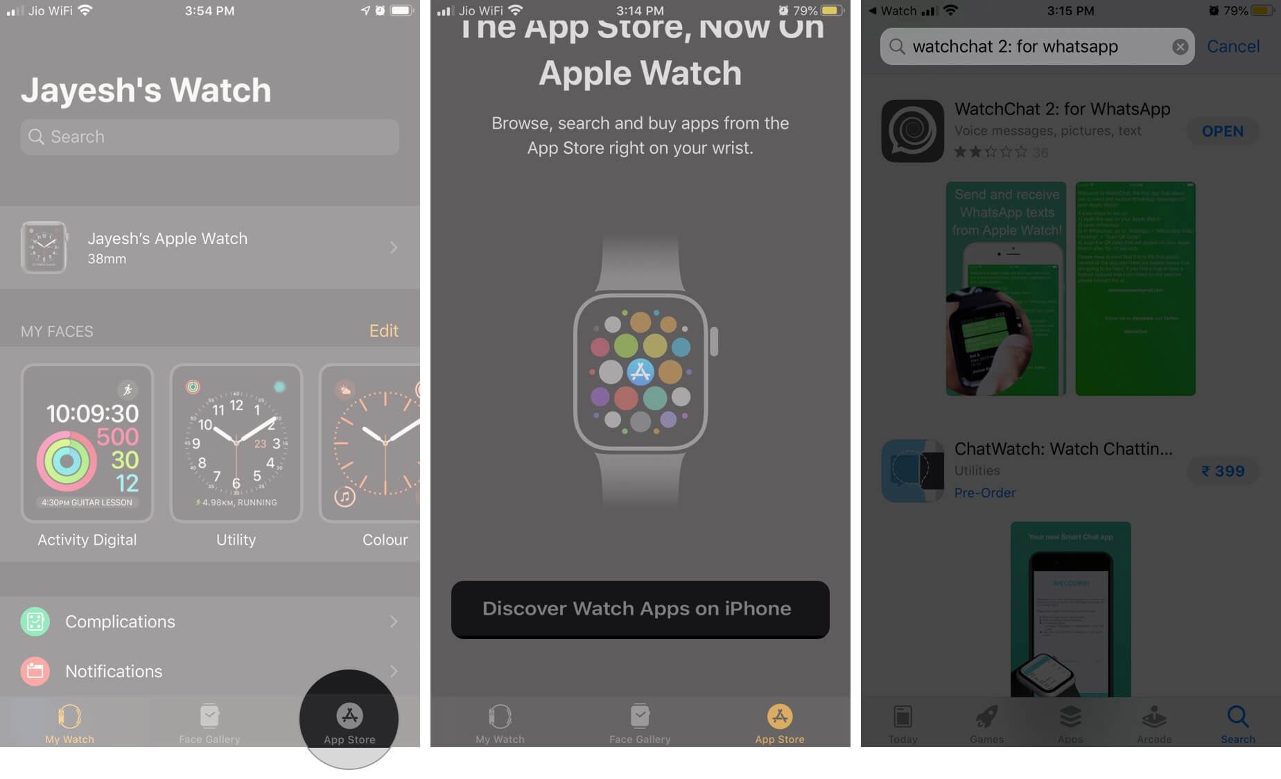 استفاده از واتساپ اپل واچ با به کارگیری WatchChat 2