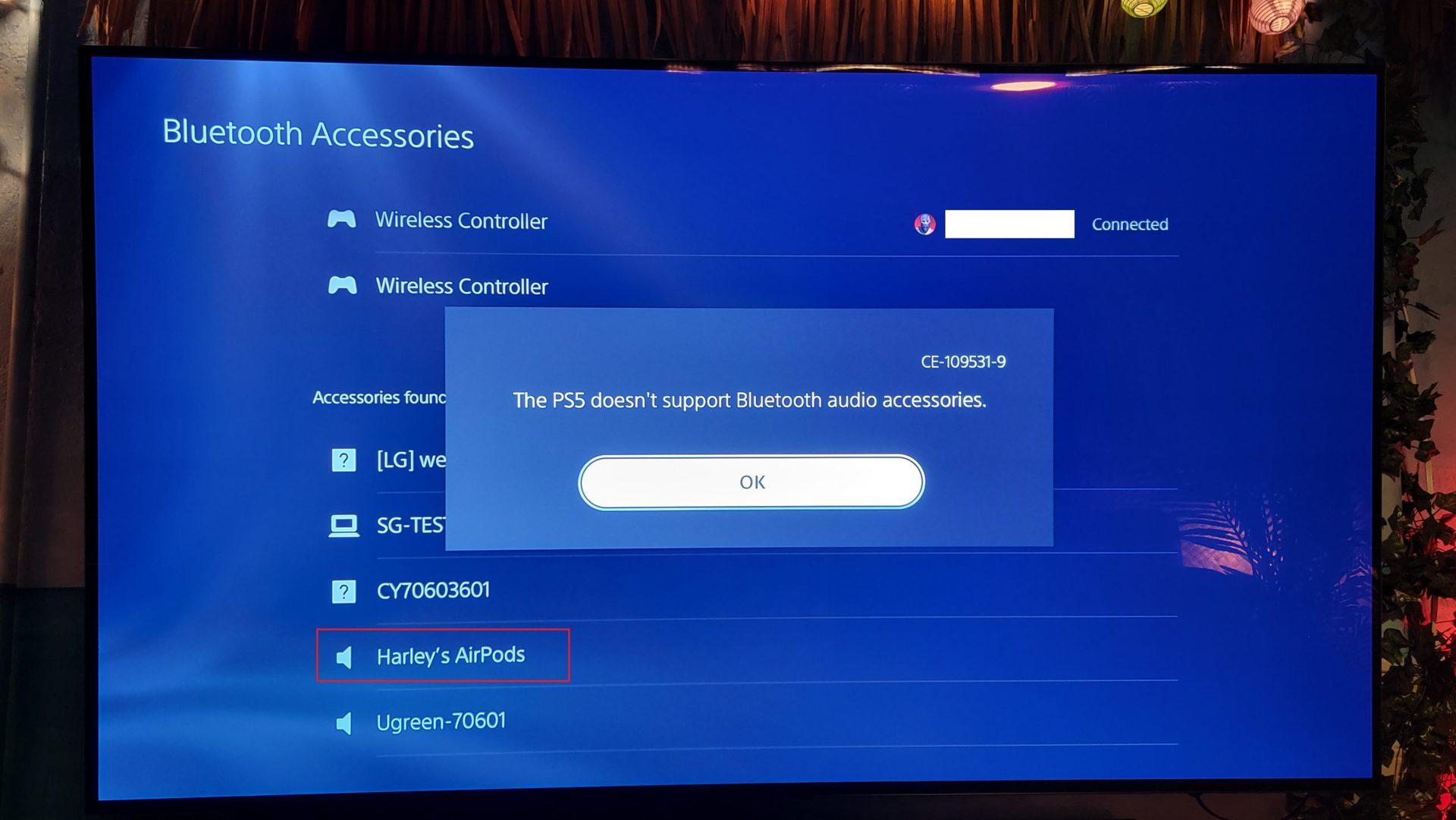 اتصال ایرپاد به ps5 با استفاده از آداپتور بلوتوث