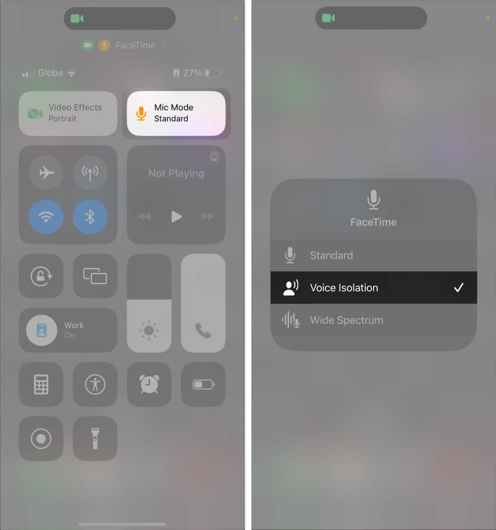 فعال کردن Voice Isolation در آیفون