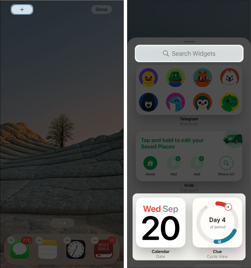 افزودن ویجت های تعاملی به Home Screen آیفون