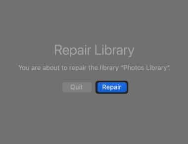 روی Repair کلیک کنید