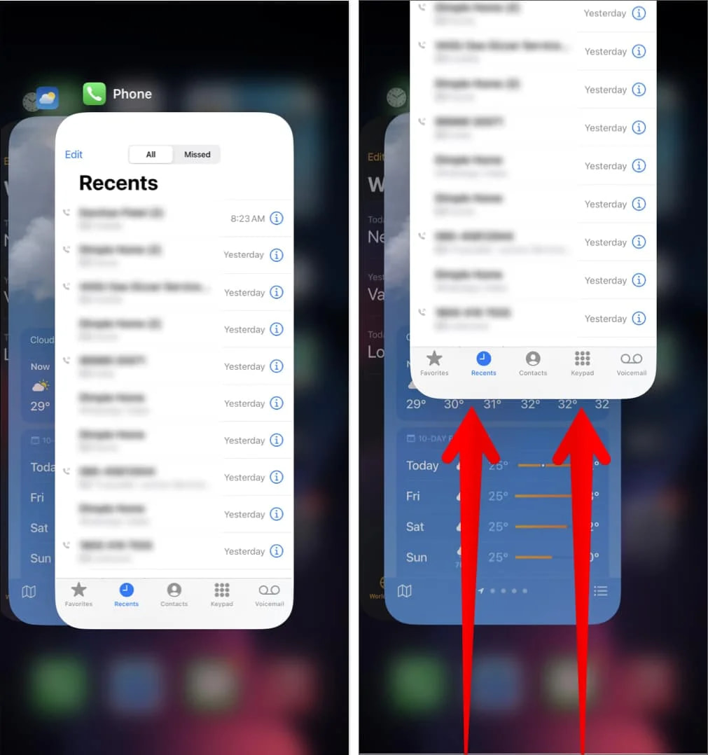 برنامه را ببندید و مجدد باز کنید