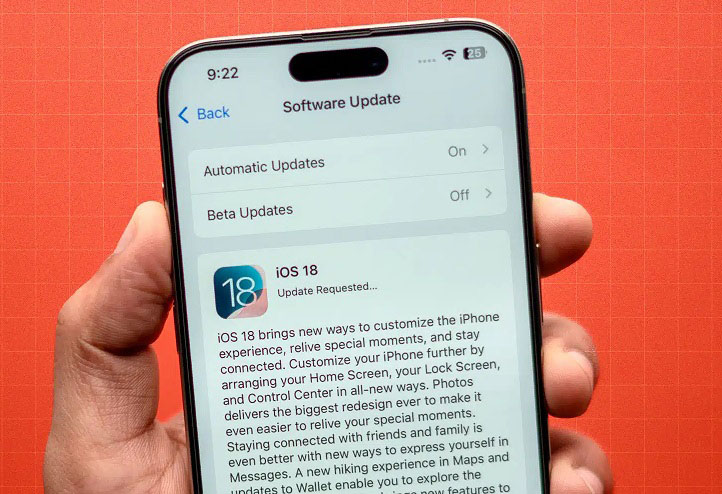 رفع مشکل آپدیت نشدن آیفون به iOS 18